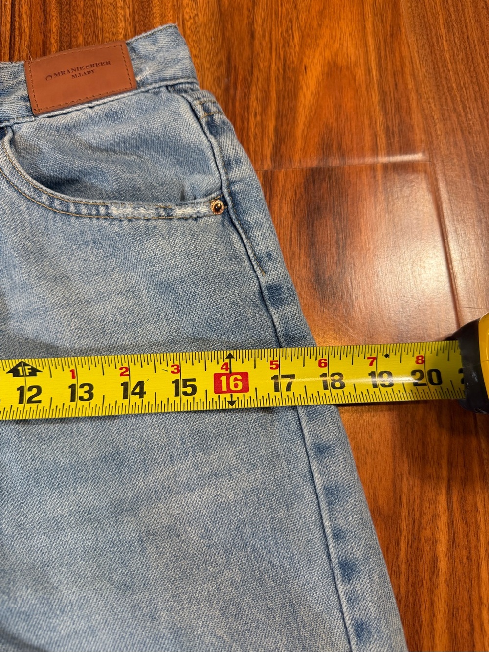 Light Wash High-Rise Straight Jeans - Size 25 - Picture 8 of 15